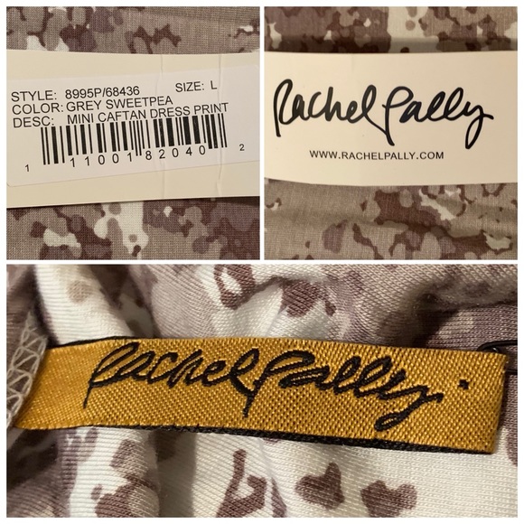 NWT Rachel Pally Mini Caftan Dress Size Large - Picture 4 of 8